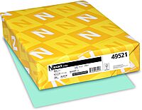Neenah Paper Exact Index Card Stock, 110 lb Index Weight, 8.5 x 11, Blue, 250/Pack