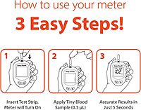 EasyTouch Blood Glucose Test Strips, 50 Count