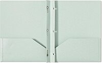 U Brands U-Eco Poly 2-Pocket Pronged Folders, Set of 12, Assorted Brights, Built-in Metal Prongs, Letter Size (6599U01-12)
