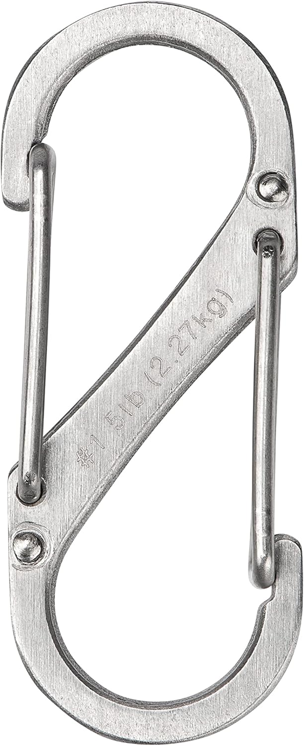 S-Biner Stainless Steel Dual Carabiner #1 - 6 Pack - Stainless