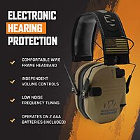 WALKER'S Razor Slim Electronic Earmuffs Ultra Low-Profile Folding Hearing Protection