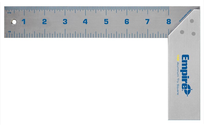 Empire 122 Tri Square Heavy Duty Stainless Steel, True Blue