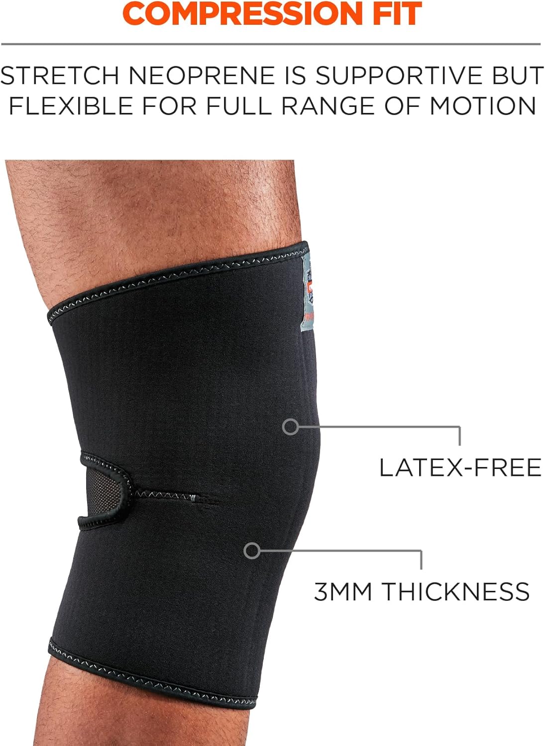 Ergodyne ProFlex 600 Single-Layer Neoprene Knee Sleeve