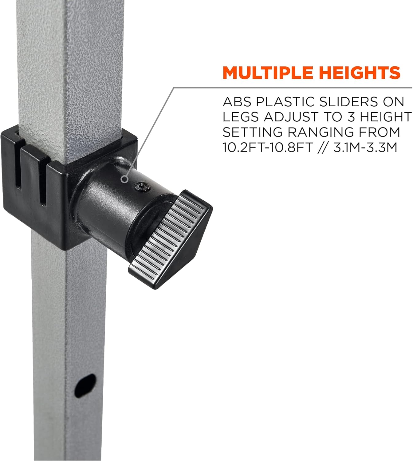 Pop Up Canopy Tent, Heavy Duty, 10' x 10' Area, Peak Height 14', Includes Wheeled Bag, Ergodyne Shax 6000, Lime