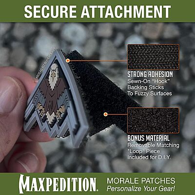 MAXPEDITION 3D PVC Morale Patch (Military/Patriotic)