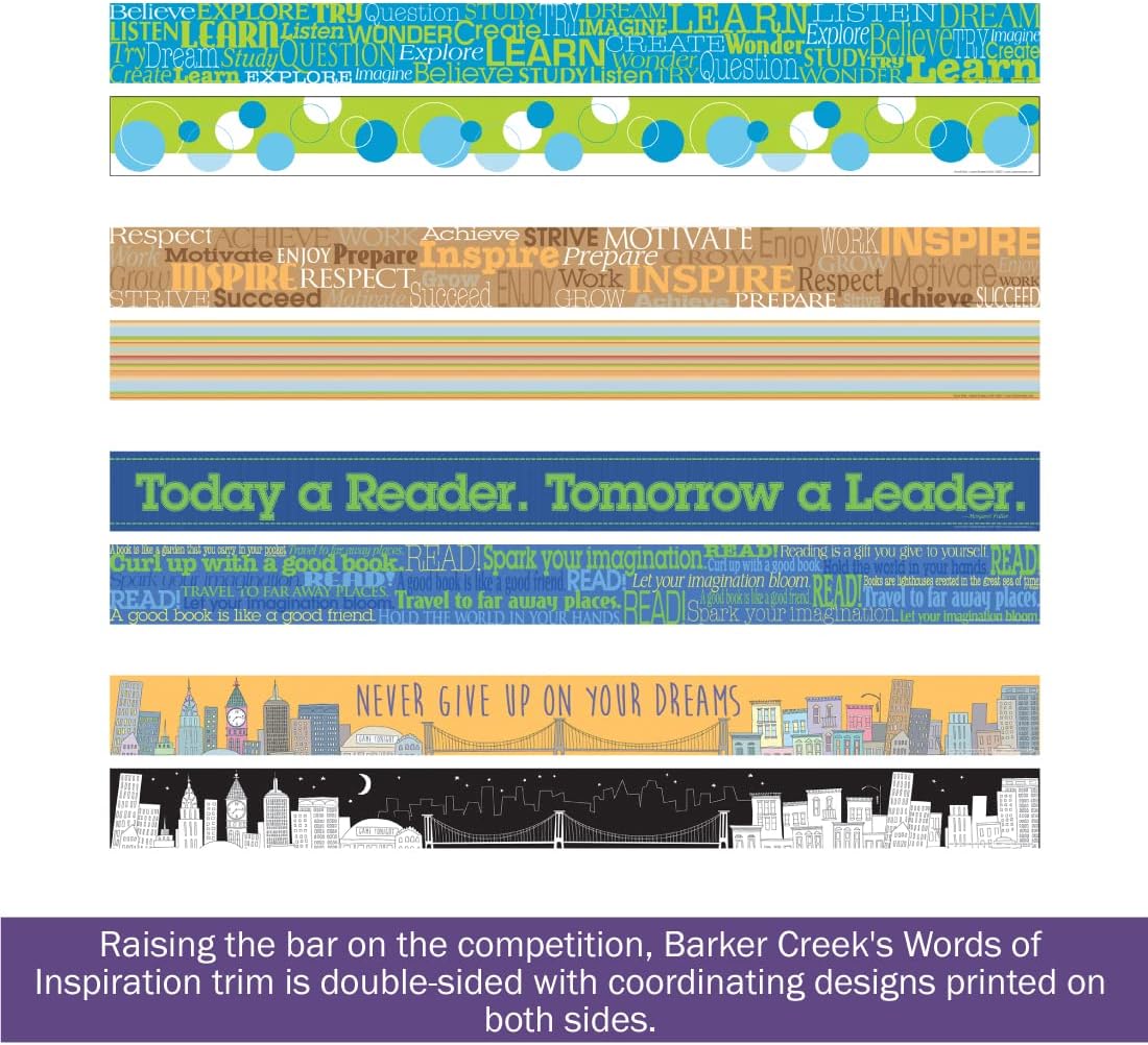 BARKER CREEK Double-Sided Bulletin Board Borders