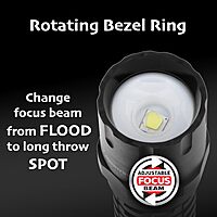 Nightstick NSP-410 Adjustable Beam Flashlight – 115 Lumens, 1 AA, Black