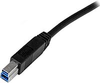 StarTech.com 1m 3 ft Certified SuperSpeed USB 3.0 A to B Cable Cord - USB 3 Cable - 1x USB 3.0 A (M), 1x USB 3.0 B (M) - 1 meter, Black (USB3CAB1M)