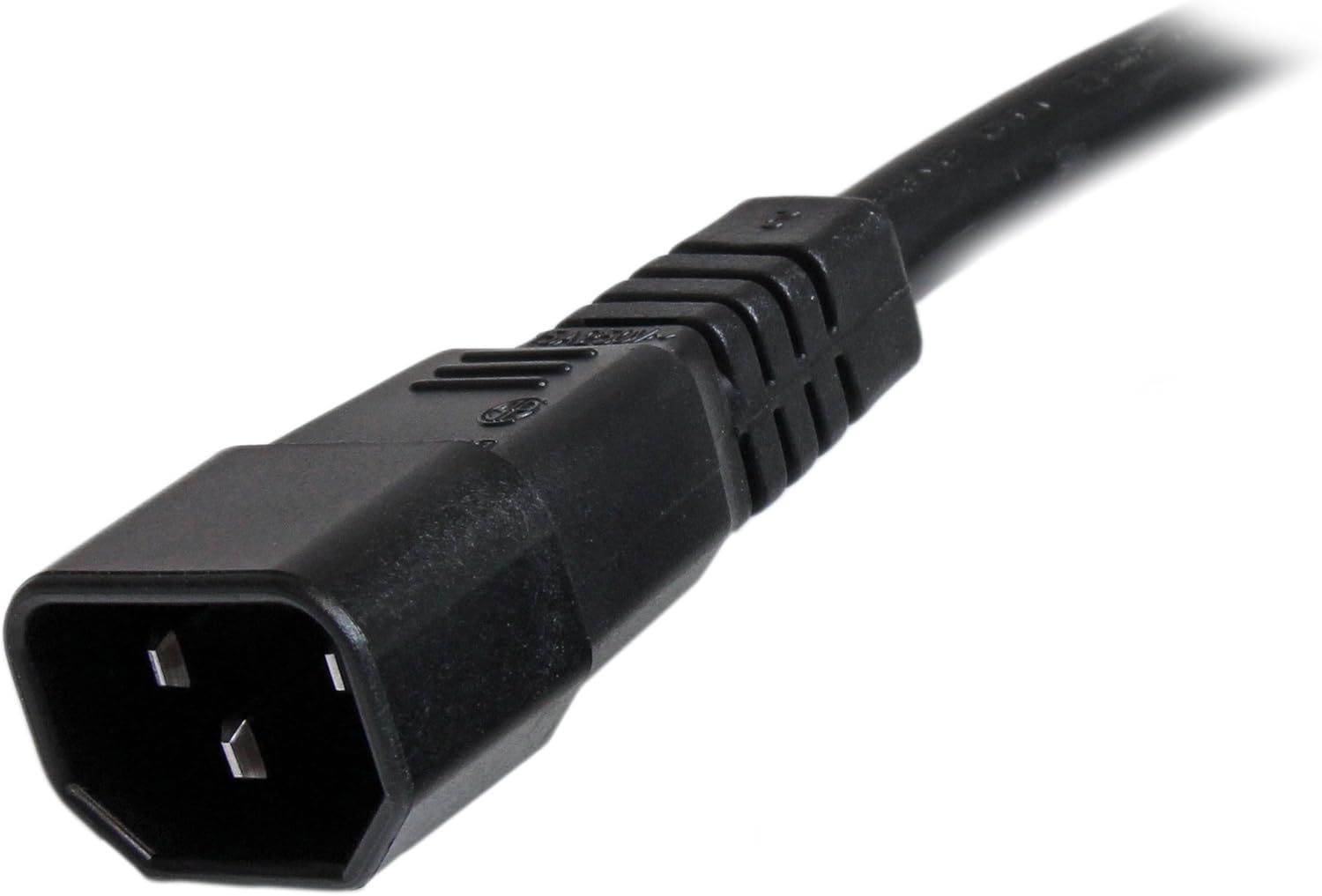 StarTech.com Heavy Duty IEC 60320 C14 to C15 Power Cord, 14AWG 15A 250V, UL Listed