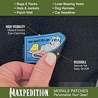 MAXPEDITION 3D Morale Patch with Hook Back