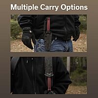 CIVIVI Perfrico Fixed Blade Knife 4.49" Single-edge 14C28N Full Tang Textured G10 Handle with Kydex Sheath