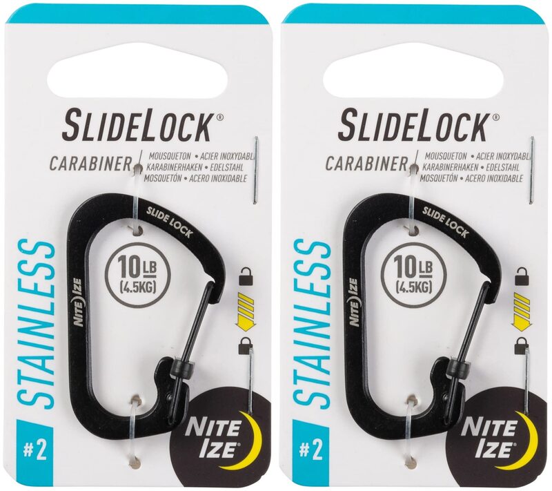 Nite Ize SlideLock Stainless Steel Carabiner Key Holder