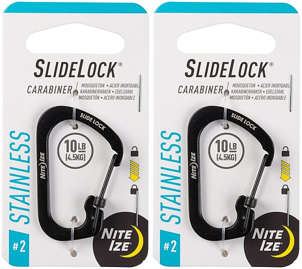 Nite Ize SlideLock Stainless Steel Carabiner Key Holder