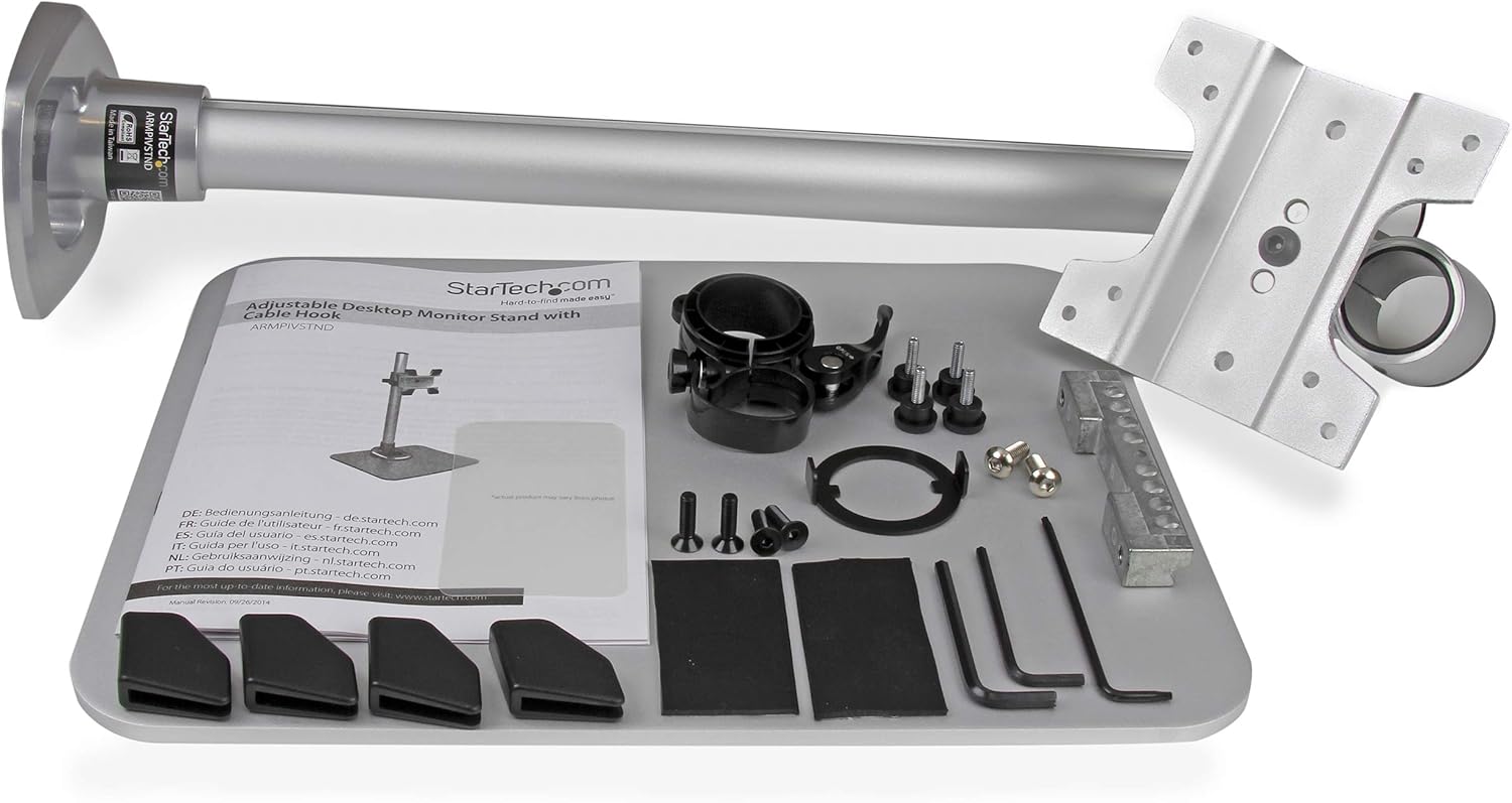 StarTech.com Single Monitor Stand - Adjustable - Supports Monitors 12'' to 34" (30.9lb/14kg) - Premium