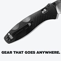BENCHMADE Barrage EDC Folding Knife - Drop-Point Plain Edge