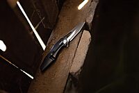 Schrade Delta Class Killer Whale Folder 8in with 3.5in AUS-10 Steel Blade and Aluminum Handle for EDC