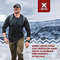VERTX Full Guard Mens Long Sleeve Tactical Performance Shirt