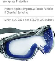 UVEX by Honeywell Stealth +2.5 Diopter Reading Magnifier Goggles with Uvextreme Anti-Fog Lens (S3993X), Clear