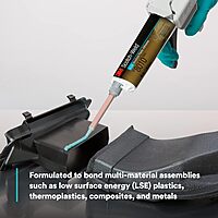 3M Scotch-Weld Structural Plastic Adhesive DP8010, Blue, Extremely Strong, Plastic to Metal Bonding