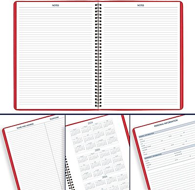 AT-A-GLANCE Weekly Appointment Book Planner, Large 8-1/4 x 11, Quarter-Hourly