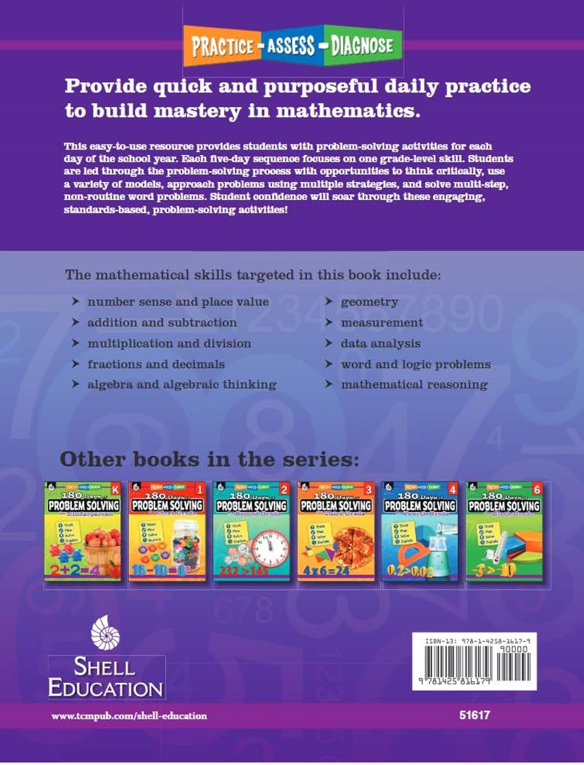 180 Days of Problem Solving for Fifth Grade – Build Math Fluency with this 5th Grade Math Workbook (180 Days of Practice)