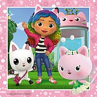 Gabby's Dollhouse 49 Piece Jigsaw Puzzle 3 Pack