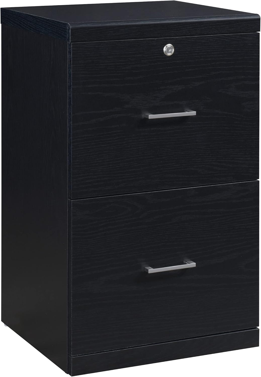 Office Star Alpine 2-Drawer Vertical File Cabinet with Locking Top Drawer and Lockdowel Fastening System