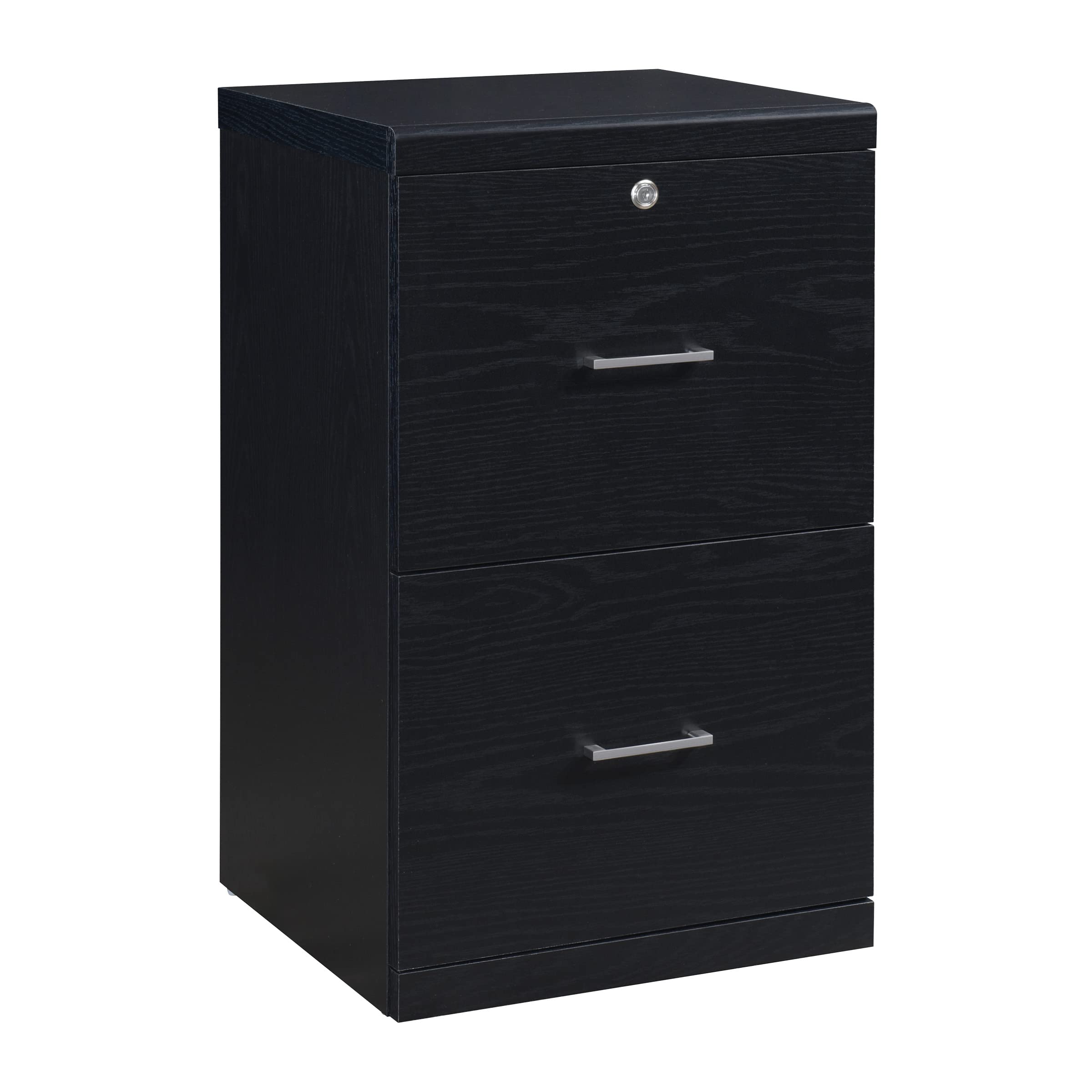 Office Star Alpine 2-Drawer Vertical File Cabinet with Locking Top Drawer and Lockdowel Fastening System