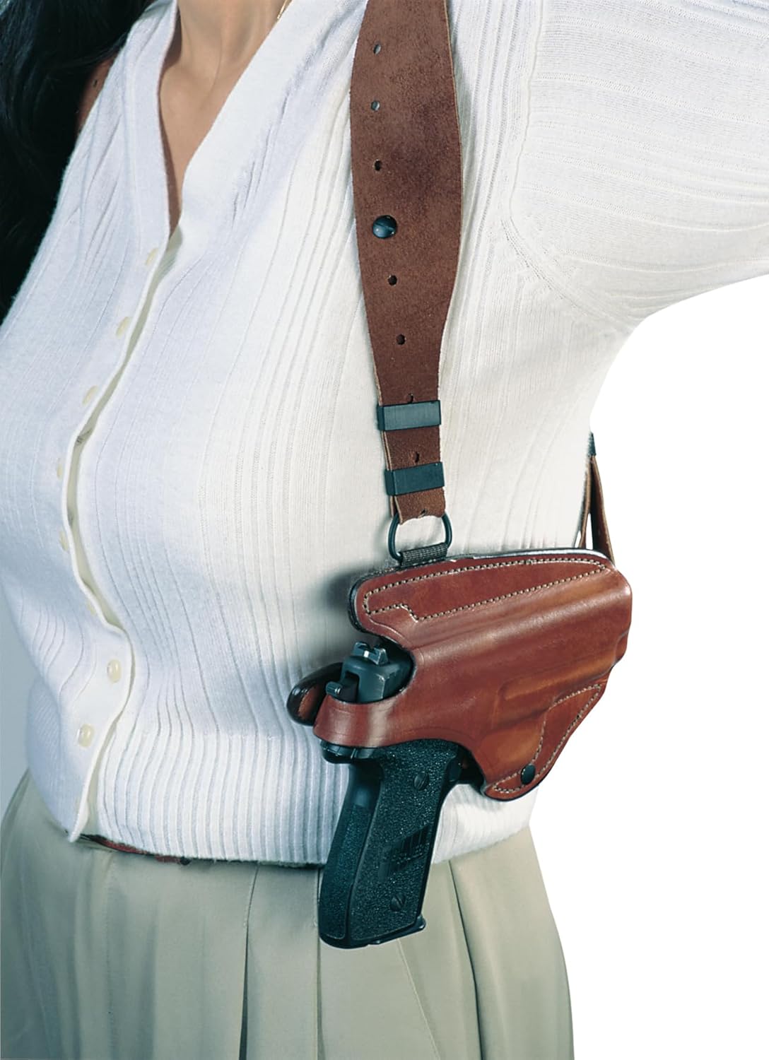 BIANCHI X16 Agent X Rig Unlined Leather Shoulder Holster