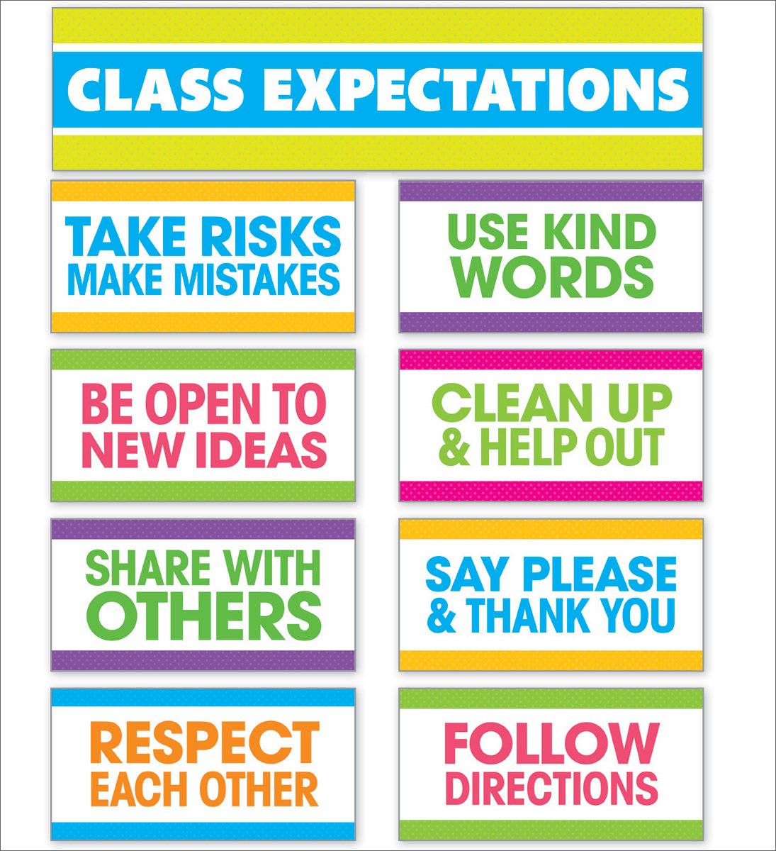 Scholastic Teachers Friend Class Expectations Mini Bulletin Board Set, Grades K-5