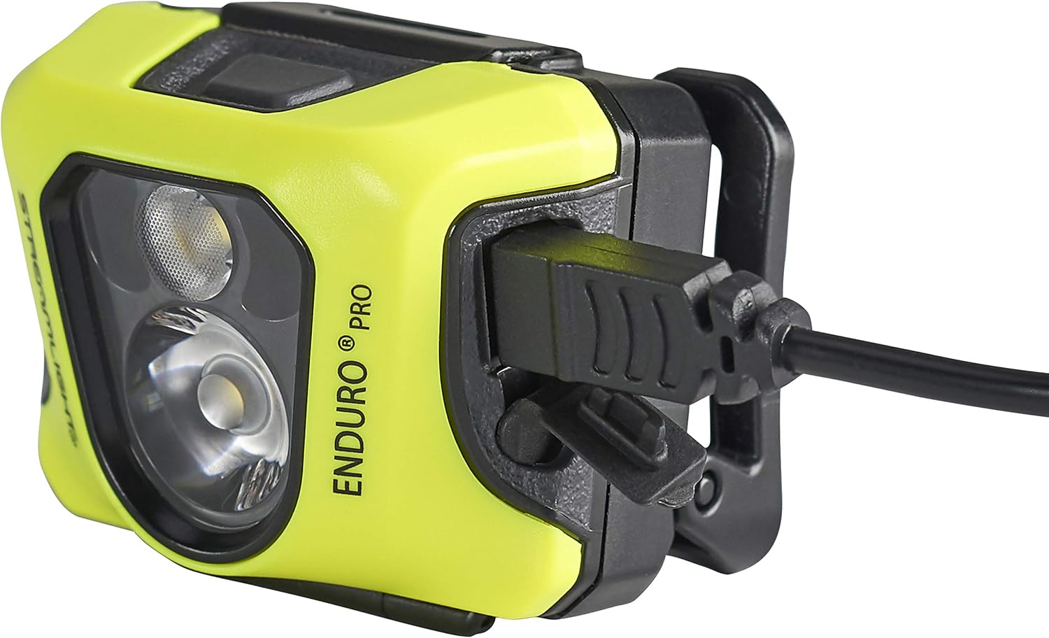 Streamlight 61436 Enduro Pro 200-Lumen USB Rechargeable LED Headlamp with Elastic Head Strap, Rubber Hard Hat Strap