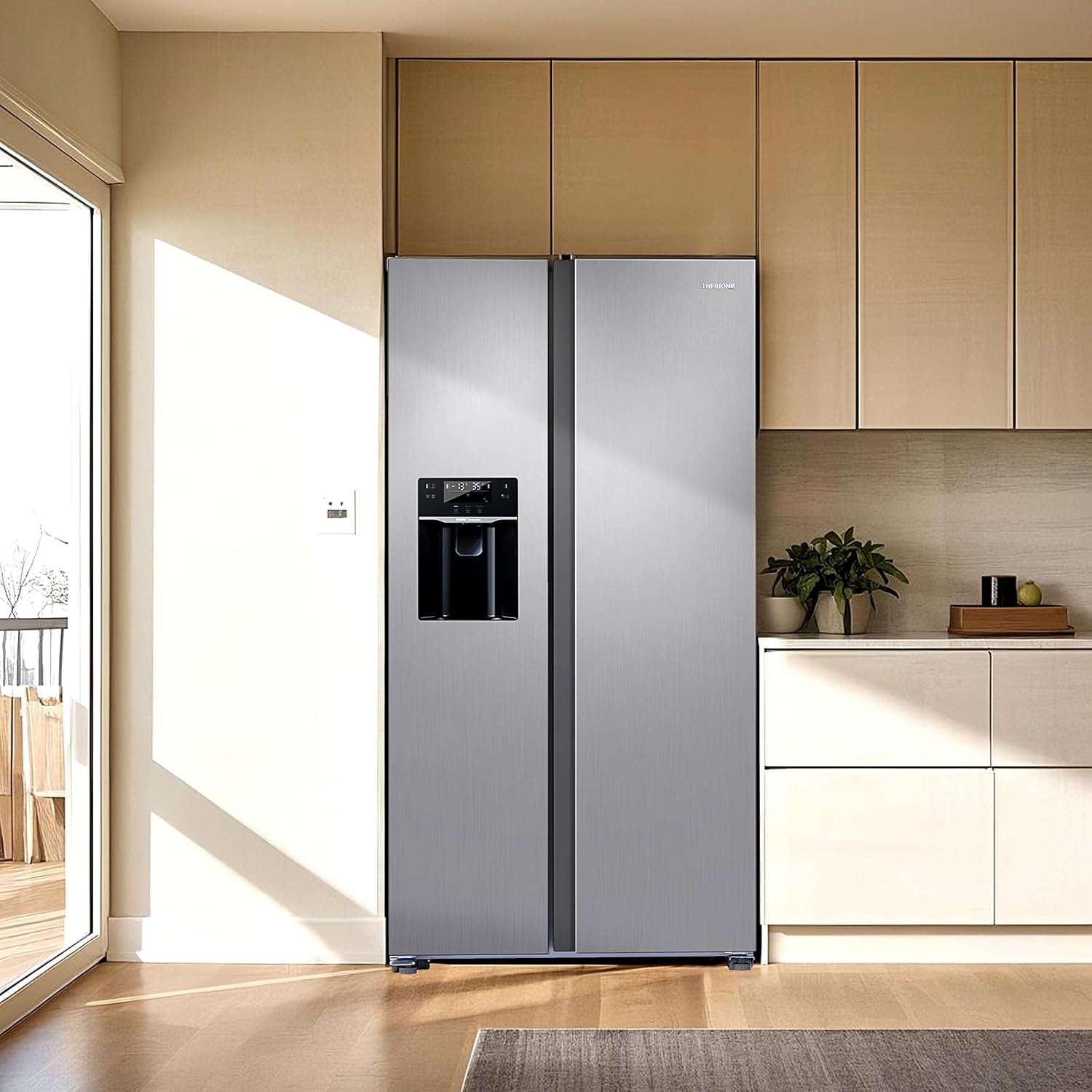 Refrigerador mejorado de acero inoxidable de 18.1 pies cúbicos Refrigerador mejorado de acero inoxidable de 18.1 pies cúbicos