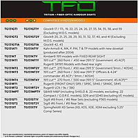TRUGLO TFO Tritium & Fiber-Optic Handgun Sight Set for 1911