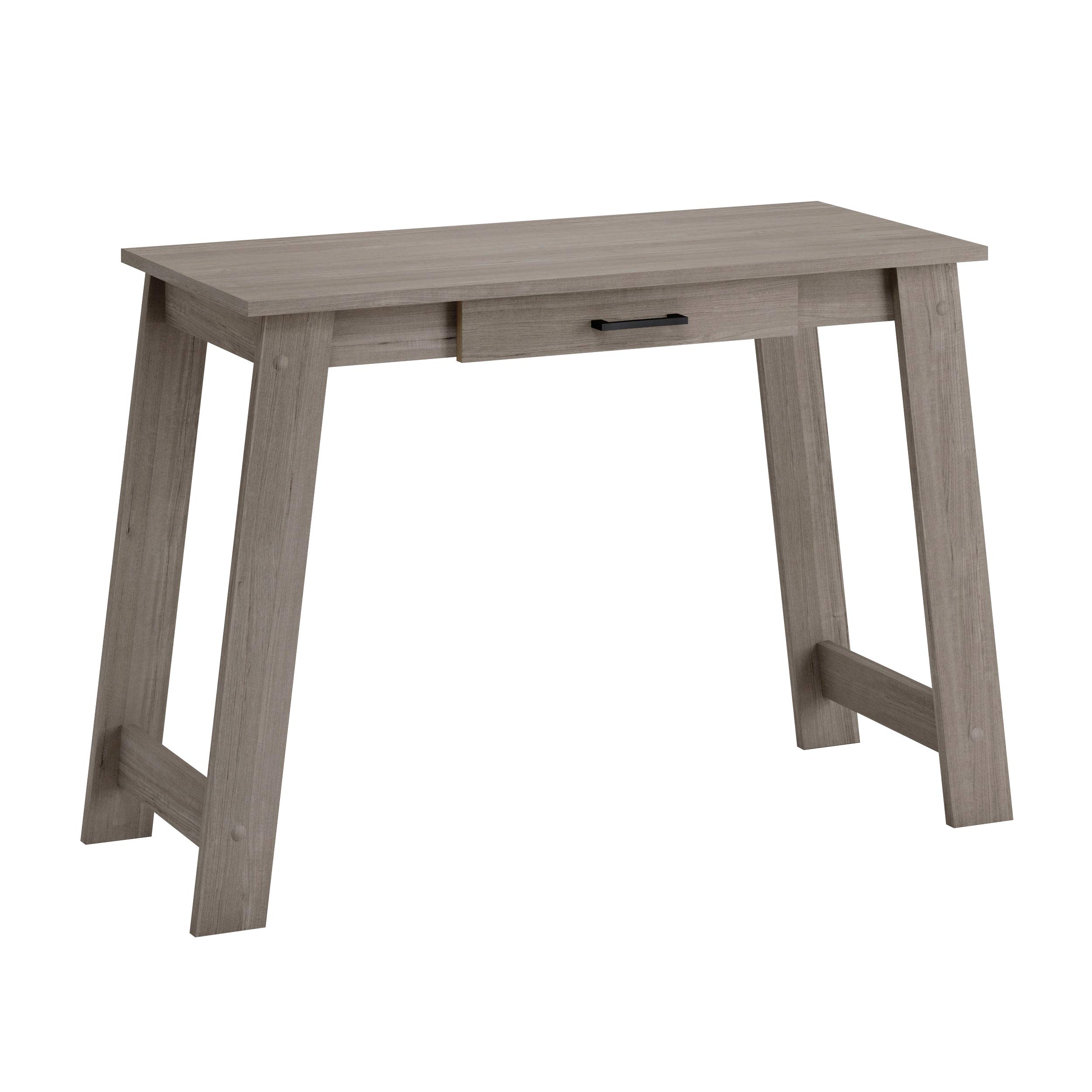 Sauder Beginnings Writing Table, Silver Sycamore Finish