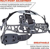 ERGODYNE Skullerz 8970 Class E Cap-Style Hard Hat with Ratchet Suspension