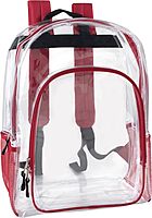 TRAILMAKER Heavy Duty Clear Backpack | Transparent Stadium-Approved for Women, Men, School, Travel
