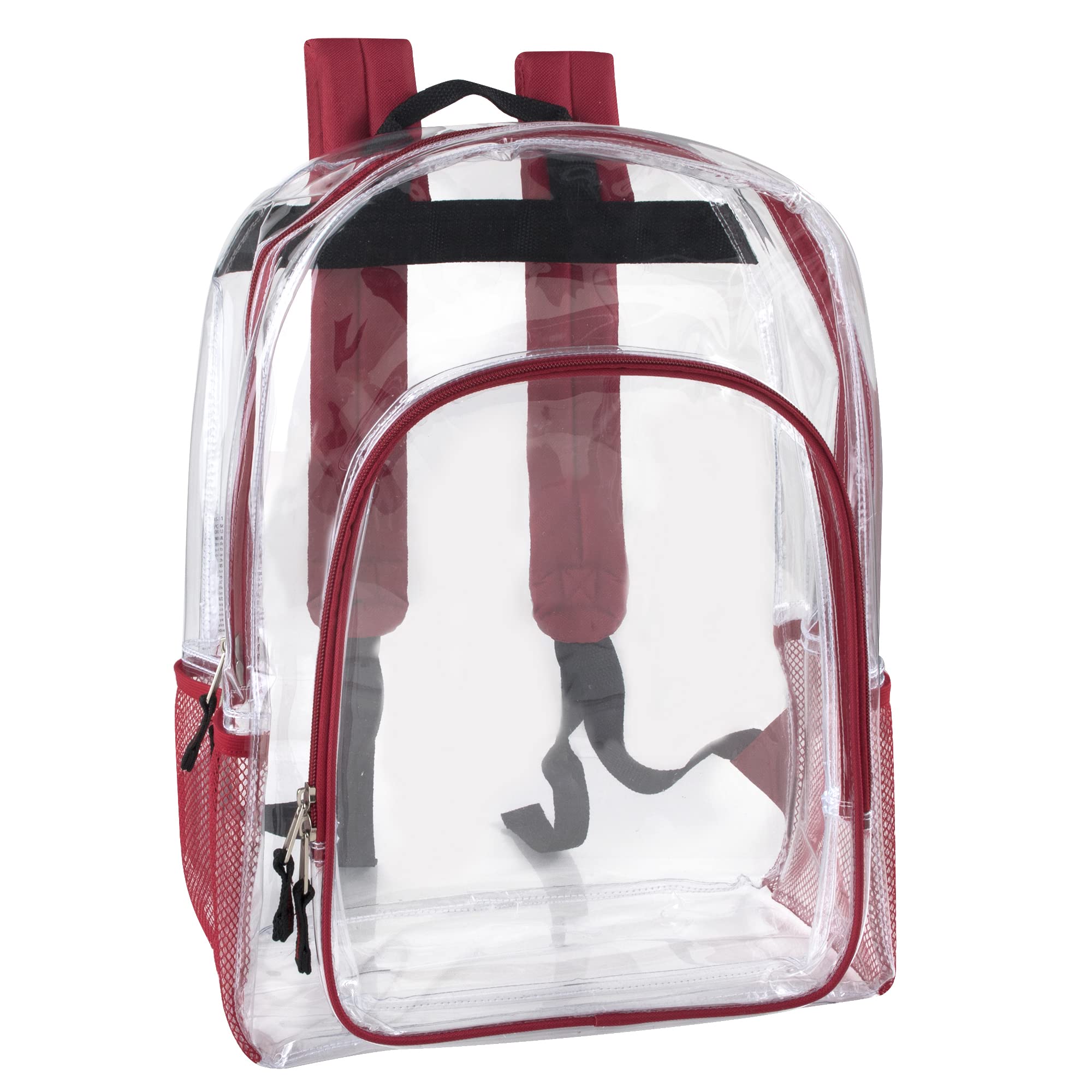 TRAILMAKER Heavy Duty Clear Backpack | Transparent Stadium-Approved for Women, Men, School, Travel