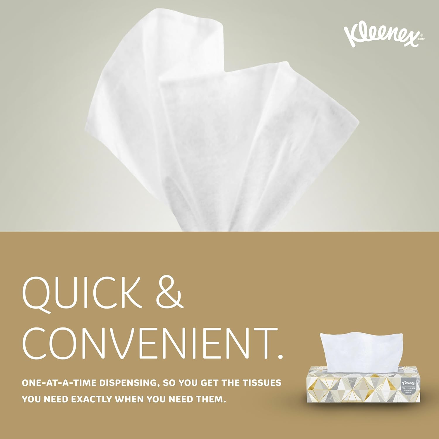 Kleenex® Professional Facial Tissue, Bulk (03076), 2-Ply, White, Flat Facial Tissue Boxes for Business