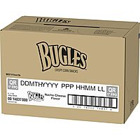 Bugles Corn Snacks, Nacho Cheese, 3 Oz (Pack of 6)