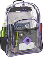 Trailmaker Clear Waterproof Stadium-Approved Backpack with Water Bottle Holder