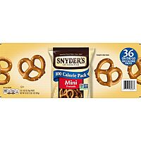 Snyder's of Hanover Mini Pretzels, 100 Calorie Individual Packs, 36 Ct 100 Calorie Minis Pack 0.92 Ounce (Pack of 36)