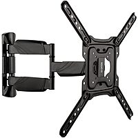 Mount-It! UL Certified Full Motion TV Wall Mount for Most 32-55 Inch Flat Screen TVs, Articulating TV Bracket Max VESA 400x400, Holds up to 308 lbs, Swivel and Tilt Bracket for 32, 42, 55 inch