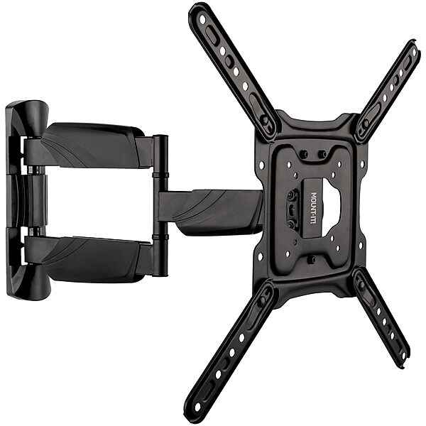 Mount-It! UL Certified Full Motion TV Wall Mount for Most 32-55 Inch Flat Screen TVs, Articulating TV Bracket Max VESA 400x400, Holds up to 308 lbs, Swivel and Tilt Bracket for 32, 42, 55 inch