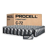 PROCELL Constant C Cell Long-Lasting Alkaline Batteries (72 Pack), 10-Year Shelf Life