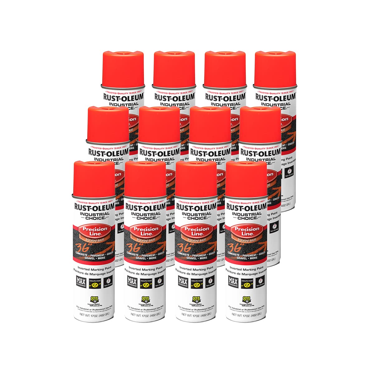 Rust-Oleum Industrial Choice M1600/M1800 Precision Line Inverted Marking Paint