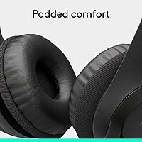 Logitech H390 Gaming Headphones, Wired Headphones with Mic, USB Headset with Microphone for PC, Noise Cancelling Microphone for Video Meetings, Music, Gaming - Black Black 1 Pack