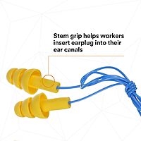 3M E-A-R UltraFit 40053 340-4014 E-A-R UltraFit Corded Earplugs, in Econopack Dispenser Box, 12" Height, 9.25" Length