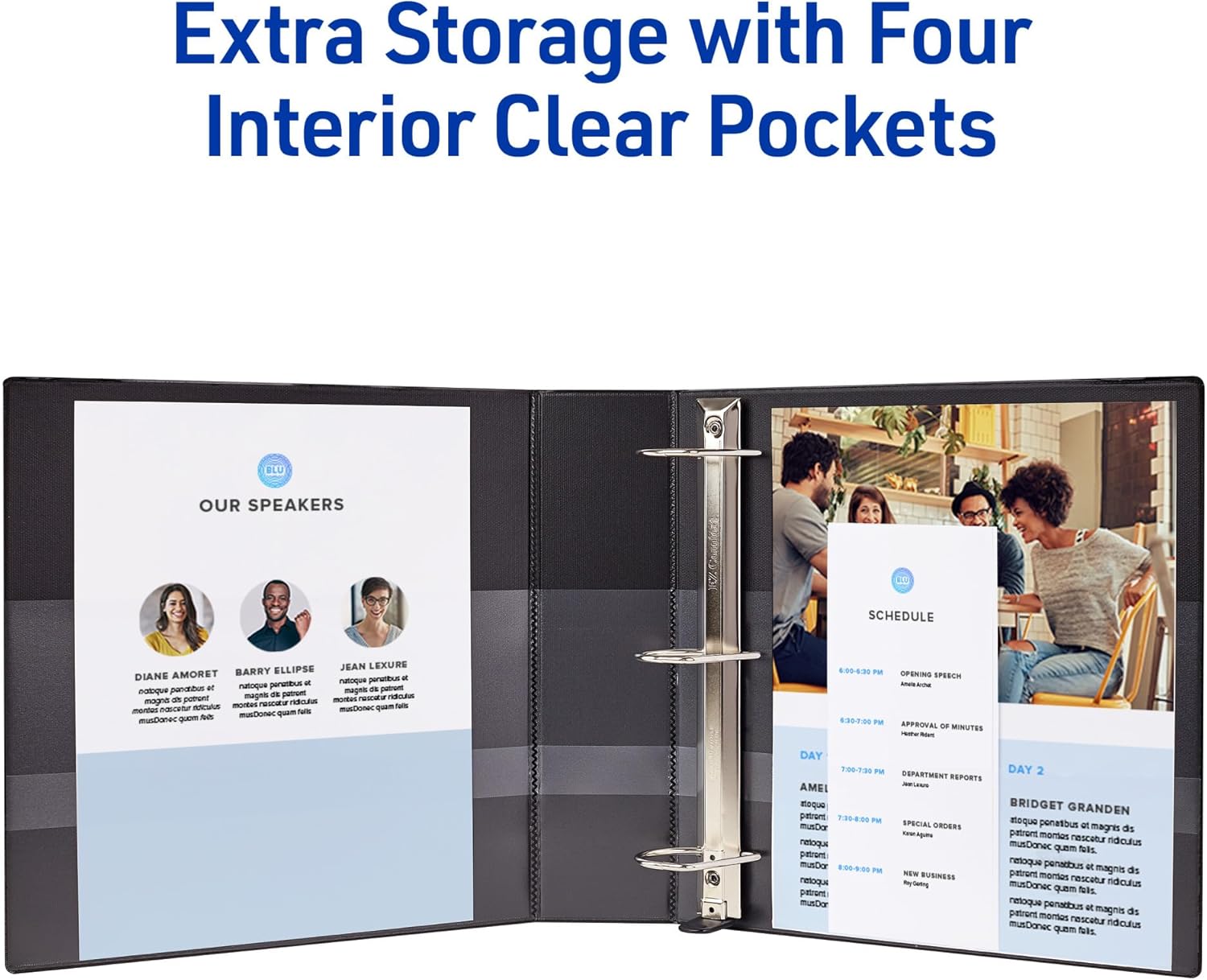 Avery Heavy-Duty View 3 Ring Binder with One-Touch EZD D-Rings and DuraHinge/DuraEdge