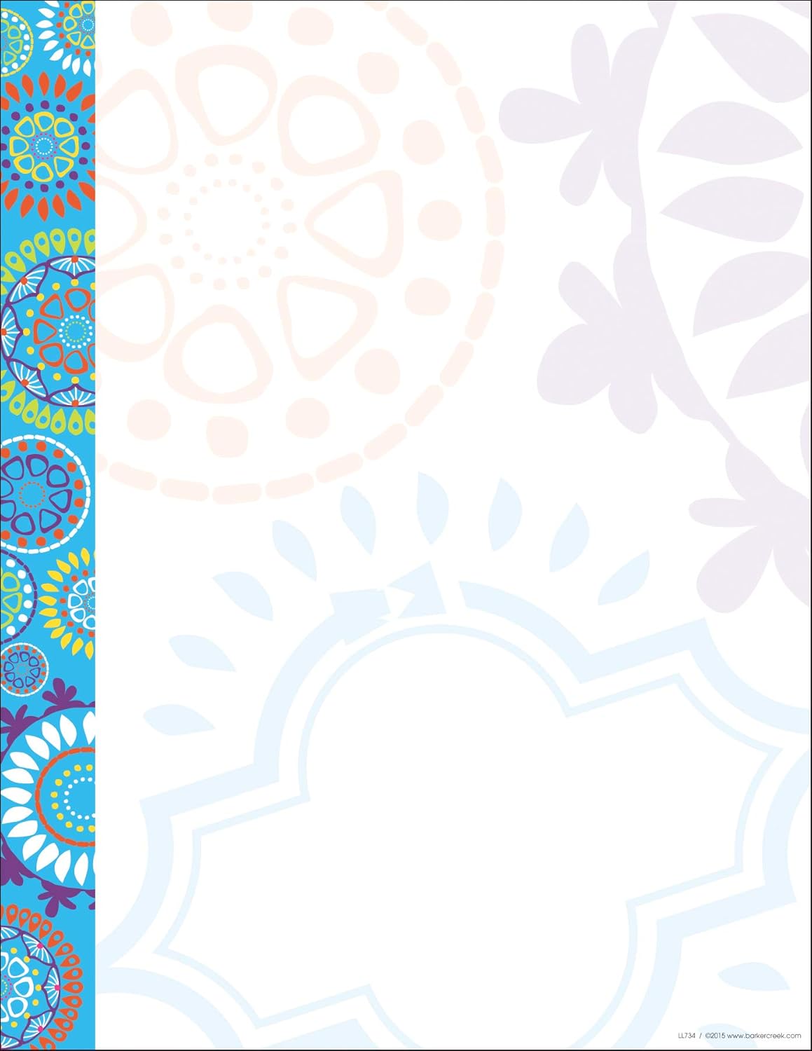 Barker Creek Get Organized Office Kit with Letter-Size File Folders, Computer Paper & Self-Adhesive Labels