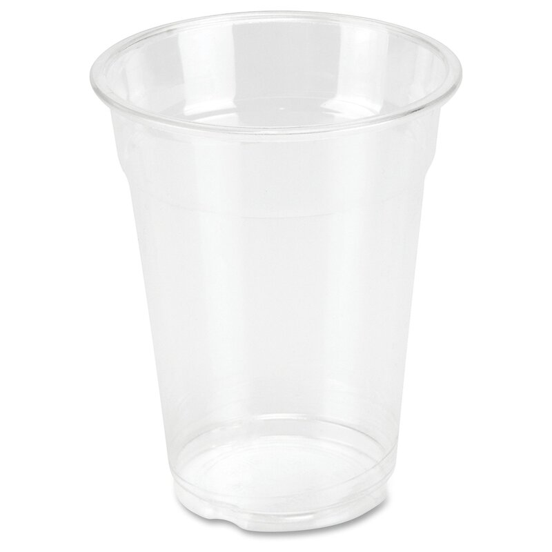 Genuine Joe Cold Beverage Cup, 9oz, Plastic, Clear, 50 Count 50 Count (Pack of 1)